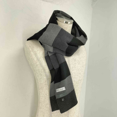 ポールスミス Paul Smith accessory ストライプ柄 ウールマフラー メンズ